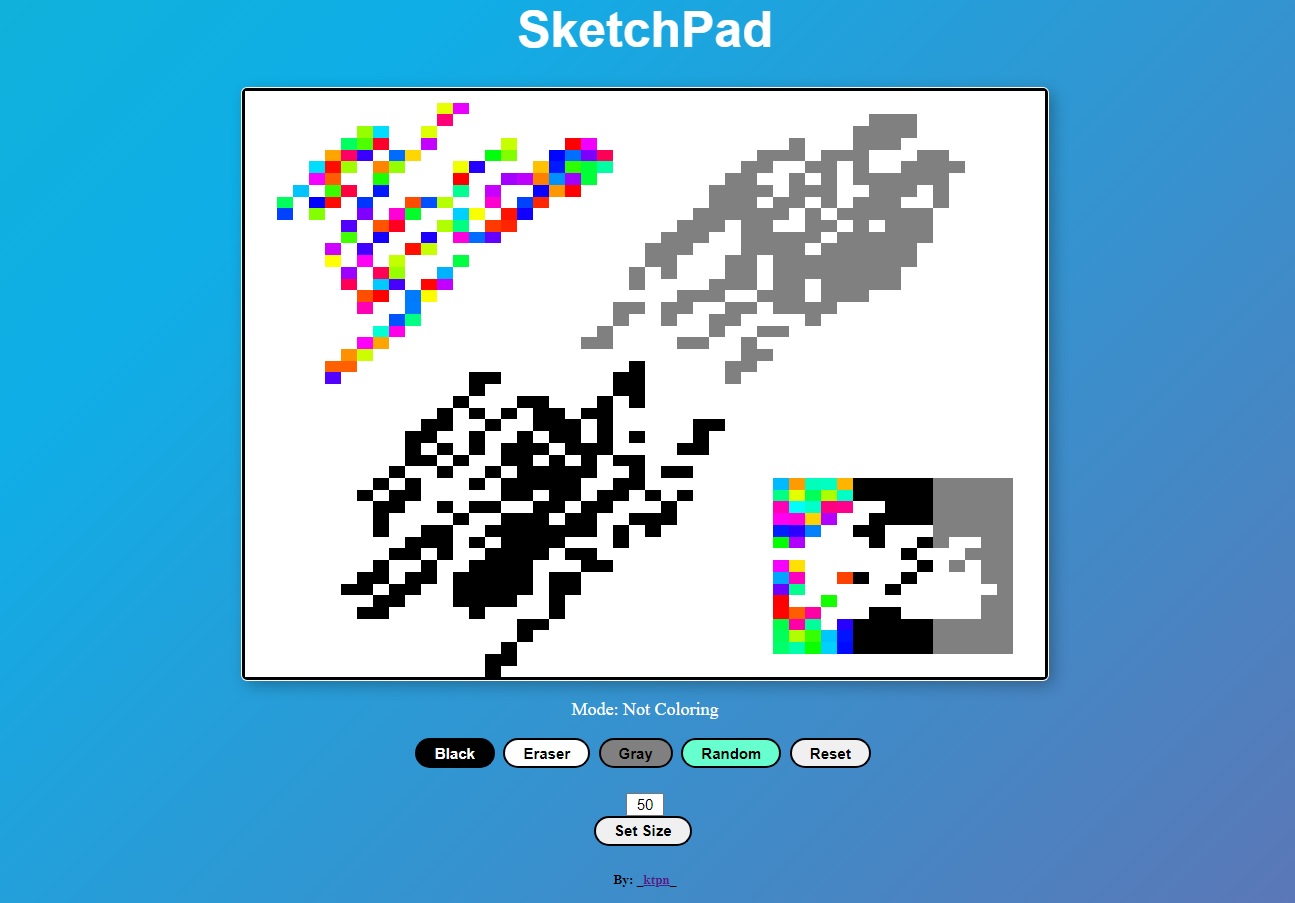 Etch-a-sketch sketchpad